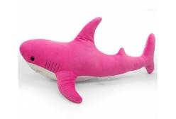 Игрушка мягкая Акулина малая, цвет: розовый, 50 см