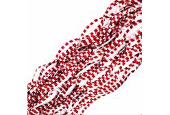 Новогодний дождик Кудри красный с серебром, 9x100 см