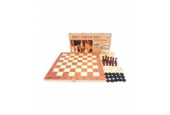 Игра настольная 3 в1 Шахматы, шашки, нарды, 35х35 см, арт. CJ826