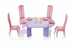 Столовая Маленькая принцесса, розовые стулья