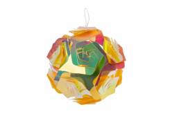 Декоративное подвесное украшение Золотой шар, 10 см, арт. 86193