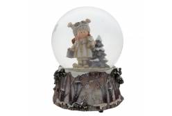 Фигурка декоративная в стеклянном шаре Ребенок, с музыкой, 10х10х14,5 см
