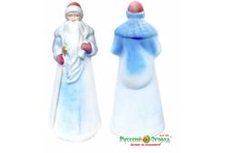 Фигурка новогодняя Дед Мороз, бело-голубой