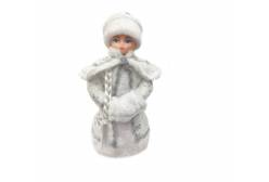 Игрушка-кукла Снегурочка, 35 см (белая)