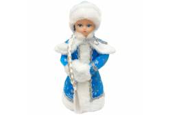 Игрушка-кукла Снегурочка, 35 см (голубая)