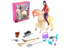 Кукла с лошадкой Наездница, 29 см
