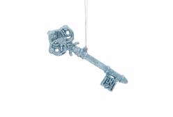 Новогоднее подвесное елочное украшение Голубой ключик, 14,5x4,5 см, арт. 75123