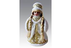 Кукла декоративная Снегурочка, на подставке, 30 см, арт. 25719