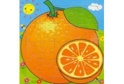 Деревянная пазл-рамка Апельсин