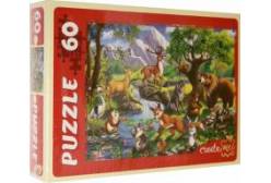 Puzzle-60. Лесные звери