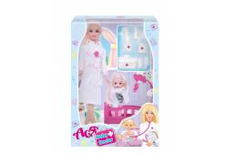 Набор кукла Ася Детский доктор с мини куклой