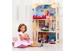 Кукольный домик для Барби Шарм (16 предметов мебели, 2 лестницы)