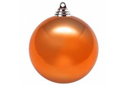 Набор новогодних шаров, 6 штук, 8 см (цвет: оранжевый)