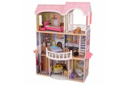 Винтажный кукольный дом для Барби Магнолия с мебелью