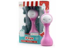 Интерактивная обучающая музыкальная игрушка-погремушка Alilo Умный зайка R1 + Yoyo (цвет: розовый)