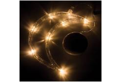 Фигура светодиодная Месяц, на присоске, с подвесом, 18,5x14,5 см, теплый белый