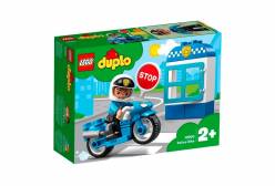 Конструктор LEGO DUPLO Town Полицейский мотоцикл, 8 элементов