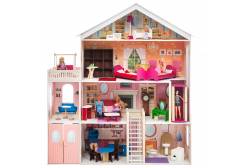 Большой дом для Барби Мечта (28 предметов мебели, лифт, лестница, гараж, балкон, качели)