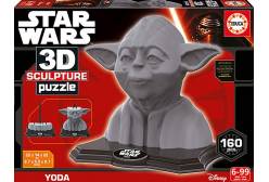 Скульптурный 3D пазл Star Wars. Йода (160 деталей)