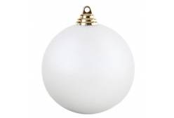 Новогодний шар, 7 см, 6 штук, цвет: белый, арт. ЕК0393