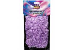 Наполнение для слайма Пенопластовые шарики, 2 мм, цвет: фиолетовый