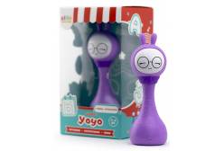 Интерактивная обучающая музыкальная игрушка-погремушка Alilo Умный зайка R1 + Yoyo (цвет: фиолетовый)