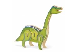 3D пазл деревянный для детей Бронтозавр