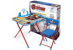 Набор детской складной мебели Ника Д5 Marvel 5, с Тором (стол+пенал+мягкий стул)