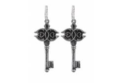 Набор новогодних подвесных украшений Серебряные ключи, 2 штуки, 23x6x0,8 см