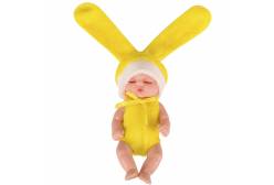 Кукла-младенец в шаре DollyToy Пупс в костюмчике, 11,5 см, цвет: желтый
