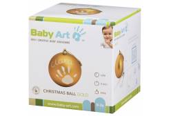 Новогодний шар Baby Art с отпечатком (цвет: золотой)