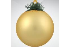 Украшение Mister Christmas Шар (d=100 мм, цвет: золотой, матовый)