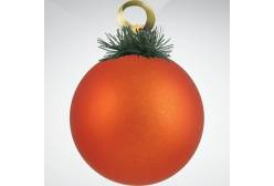 Украшение Mister Christmas Шар (d=100 мм, цвет: оранжевый, матовый)